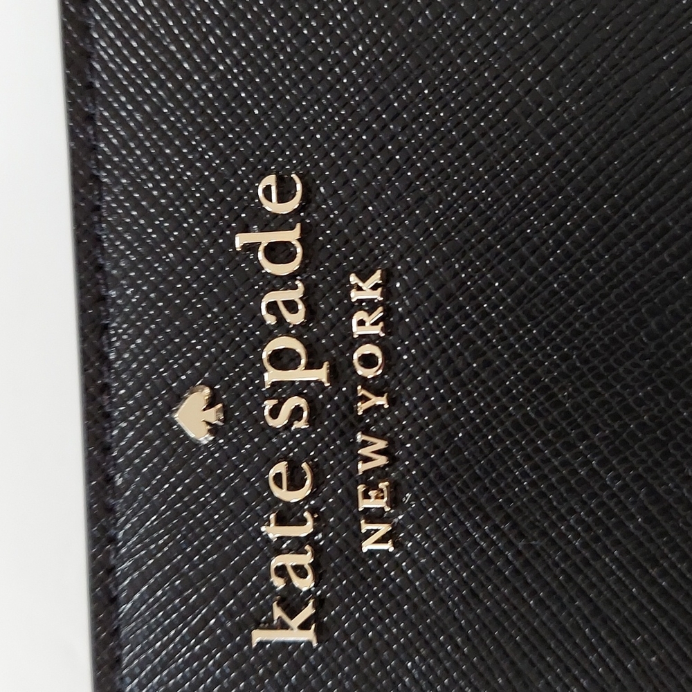 NWT Kate Spade NY Staci ifold Wallet Saffiano Leather Black - Picture 2 of 13